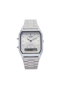 Casio Zegarek Vintage Maxi AQ-230A-7AMQYES Srebrny. Kolor: srebrny. Styl: vintage #1