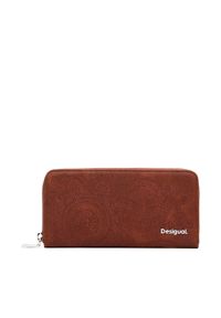 Desigual Portfel 25SAYP03 Brązowy. Kolor: brązowy. Materiał: skóra #1