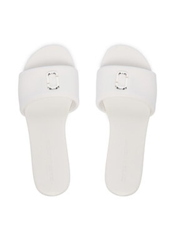 MARC JACOBS - Marc Jacobs Klapki 2P5FSA001F12 Biały. Kolor: biały. Materiał: skóra
