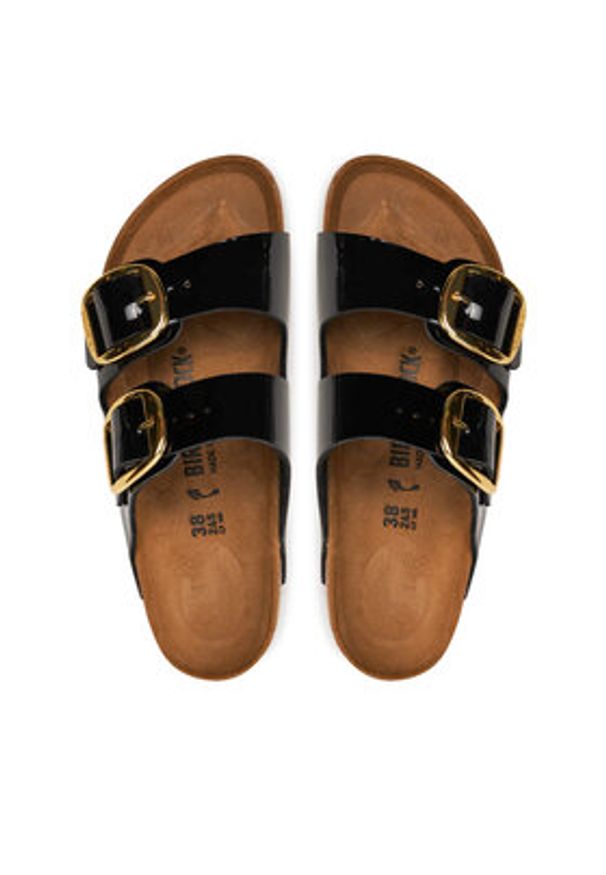 Birkenstock Klapki Arizona Big Buckle Bf 1027918 Czarny. Kolor: czarny. Materiał: skóra