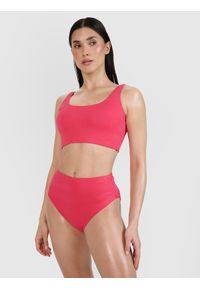 4f - 4F Góra od bikini damska - różowa M. Kolor: różowy. Materiał: materiał, włókno, syntetyk, elastan