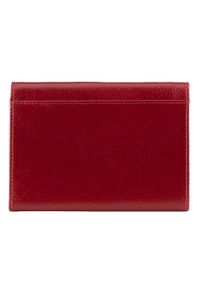 Wittchen - Damski portfel skórzany średni czerwony. Kolor: czerwony. Materiał: skóra. Wzór: aplikacja #6
