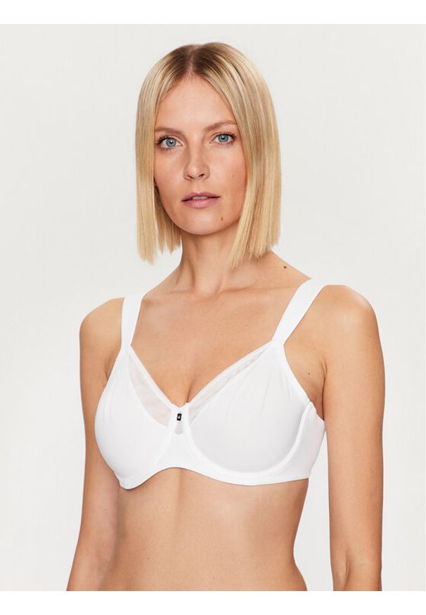 Triumph Biustonosz z fiszbiną True Shape Sensation 10186010 Biały. Kolor: biały. Materiał: syntetyk