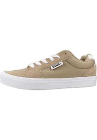 Tenisówki Vans Model Chukka Push Kolor Jasnobrązowy. Kolor: brązowy, wielokolorowy, beżowy. Materiał: tkanina, skóra