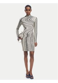 Desigual Sukienka codzienna Chiara 25WWVK35 Beżowy Slim Fit. Okazja: na co dzień. Kolor: beżowy. Materiał: wiskoza. Typ sukienki: proste. Styl: casual #4