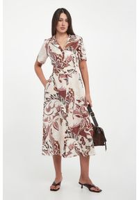 Marella Sport - Sukienka szmizjerka lniana Pacche MARELLA SPORT. Materiał: len. Typ sukienki: szmizjerki, sportowe. Styl: sportowy #1