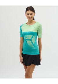 Silvini - Koszulka rowerowa (z krótkim rękawem) damska SILVINI Women Jersey STABINA. Kolor: zielony. Materiał: jersey. Długość rękawa: krótki rękaw. Długość: krótkie