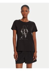 Armani Exchange T-Shirt XW001373 AF10356 UC001 Czarny Regular Fit. Kolor: czarny. Materiał: bawełna