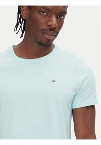 Tommy Jeans T-Shirt DM0DM04411 Zielony Slim Fit. Kolor: zielony. Materiał: bawełna #5