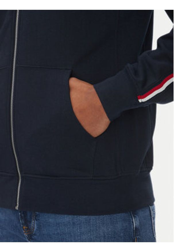 TOMMY HILFIGER - Tommy Hilfiger Bluza Global Stripe MW0MW38686 Granatowy Regular Fit. Kolor: niebieski. Materiał: bawełna
