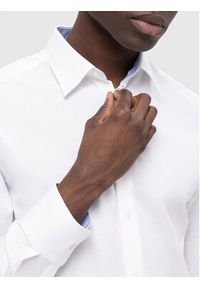 Selected Homme Koszula 16090212 Biały Slim Fit. Kolor: biały. Materiał: bawełna