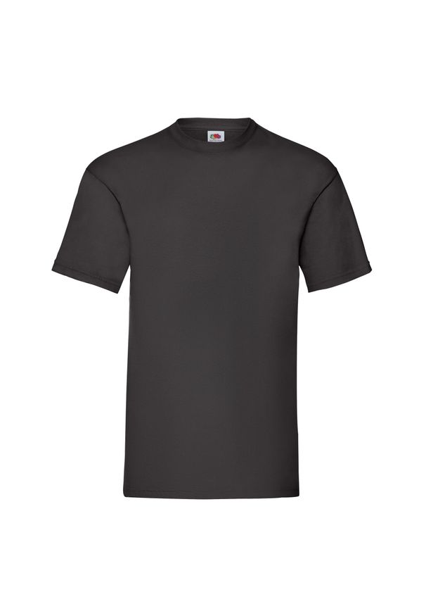 FRUIT OF THE LOOM - Koszulka Unisex Dla Dorosłych Valueweight. Kolor: czarny. Sport: turystyka piesza