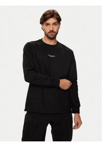 G-Star RAW - G-Star Raw Longsleeve Center Chest D25078 C336 6484 Czarny Oversize. Kolor: czarny. Materiał: bawełna. Długość rękawa: długi rękaw