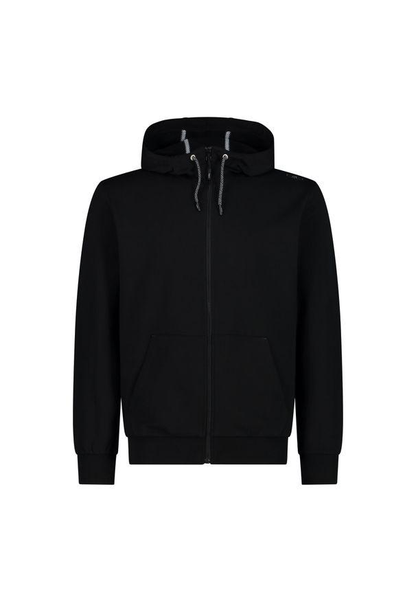 Bluza z kapturem zapinana na zamek błyskawiczny CMP. Typ kołnierza: kaptur. Kolor: czarny. Materiał: polar. Sport: turystyka piesza