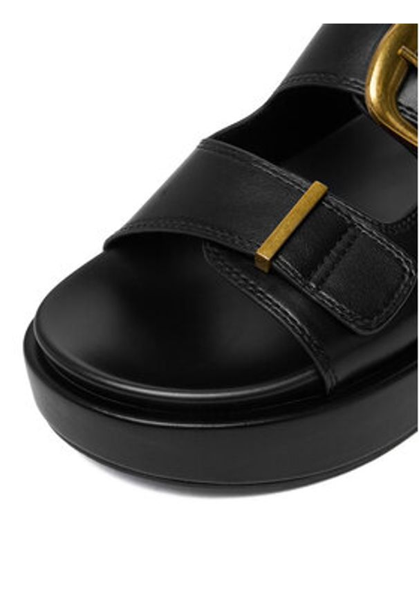 DeeZee Klapki CEO-HY86733-1 Czarny. Kolor: czarny. Materiał: skóra