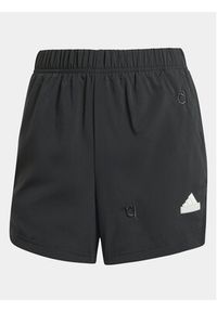 Adidas - adidas Szorty sportowe Embroidery IS4315 Czarny Loose Fit. Kolor: czarny. Materiał: syntetyk #3