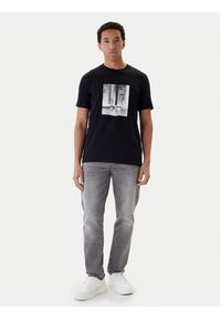 Hugo - HUGO T-Shirt Deyss 50553755 Czarny Regular Fit. Kolor: czarny. Materiał: bawełna #3