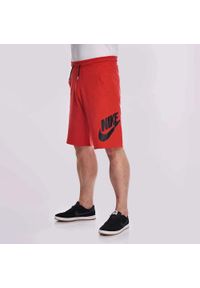 Nike Spodenki Męskie Sportowe Sportswear. Kolor: czerwony. Długość: krótkie. Sezon: lato. Sport: fitness #1