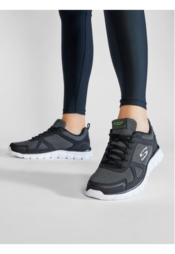 skechers - Skechers Sneakersy Bucolo 52630/BKW Szary. Kolor: szary. Materiał: skóra