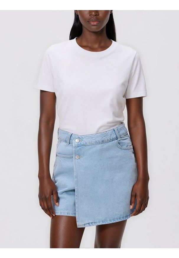 Reserved - Jeansowe spódnico-szorty - niebieski. Kolor: niebieski. Materiał: jeans