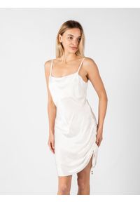 Pinko Sukienka "Noriker" | 1N13DD Y8A4 | Kobieta | Biały. Kolor: biały. Materiał: wiskoza. Długość rękawa: na ramiączkach. Typ sukienki: dopasowane. Długość: mini #6
