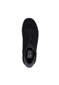 skechers - Męskie BOBS SQUAD CHAOS SOLID STEP Slip-On Czarny. Zapięcie: bez zapięcia. Kolor: czarny. Materiał: poliester, materiał. Szerokość cholewki: normalna. Model: Skechers Sport