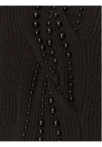 Liu Jo Sweter MF3005 MA51I Czarny Regular Fit. Kolor: czarny. Materiał: syntetyk