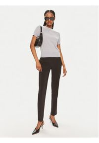 Calvin Klein Bluzka K20K207201 Szary Slim Fit. Kolor: szary. Materiał: wełna