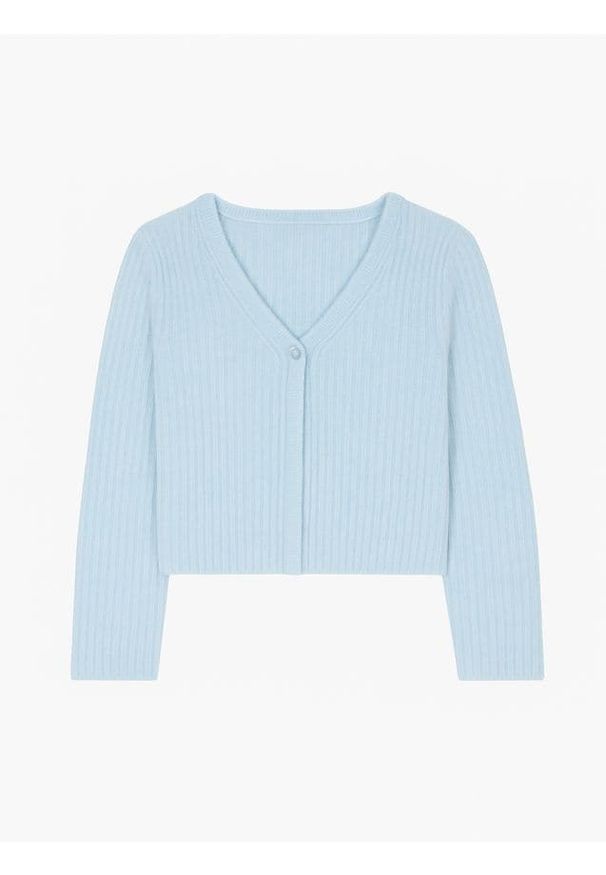Sinsay - Sweter zapinany na guzik - niebieski. Kolor: niebieski
