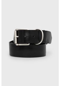 Diesel - Pasek skórzany. Kolor: czarny. Materiał: skóra #1