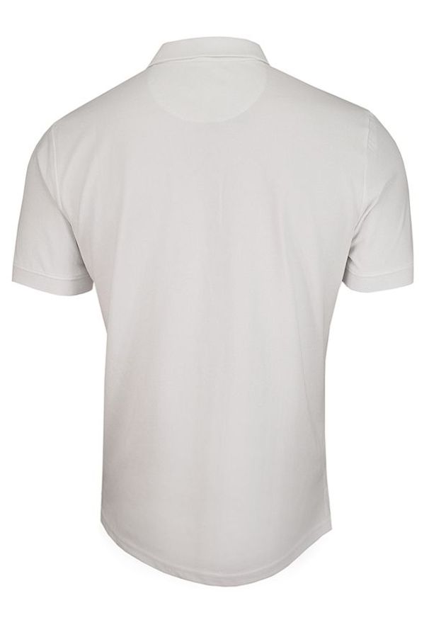 Biały t-shirt Adriano Guinari krótki, polo
