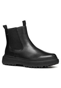 Geox Botki D Lamidie + Grip Abx D46XMD 00043 C9999 Czarny. Kolor: czarny. Materiał: skóra #3