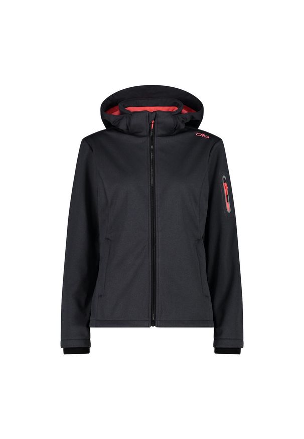 Kurtka damska turystyczna CMP 39A5006M. Kolor: czerwony. Materiał: softshell. Sport: turystyka piesza