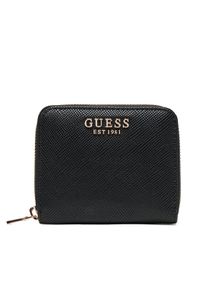 Guess Mały Portfel Damski Laurel II Slg SWZG74 59137 Czarny. Kolor: czarny. Materiał: skóra