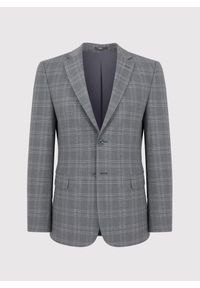 Pako Lorente - PAKO LORENTE – Szara marynarka garniturowa w kratkę. Okazja: na komunię. Kolor: szary. Wzór: kratka. Styl: boho, elegancki #3