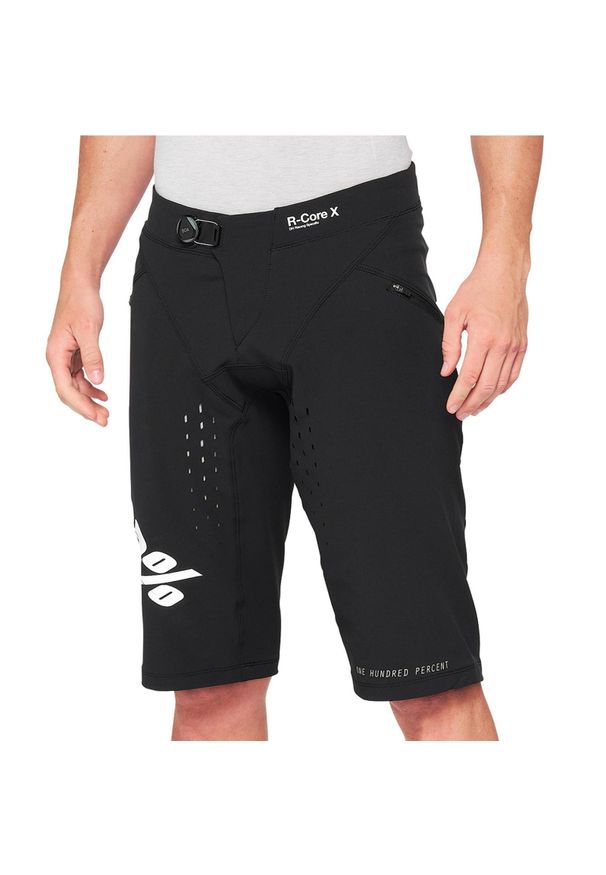 Krótki 100% R-Core X Sp21. Kolor: czarny. Długość: krótkie. Sport: kolarstwo