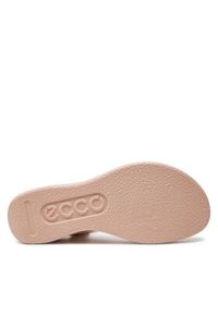 ecco - ECCO Sandały Flowt Wedge Lx W 27330350366 Różowy. Kolor: różowy. Materiał: skóra