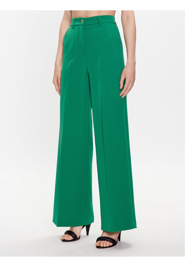 Liu Jo Spodnie materiałowe WA3435 T7896 Zielony Relaxed Fit. Kolor: zielony. Materiał: syntetyk