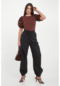 Twinset Milano - T-shirt damski z koronką TWINSET. Materiał: koronka. Wzór: koronka #2