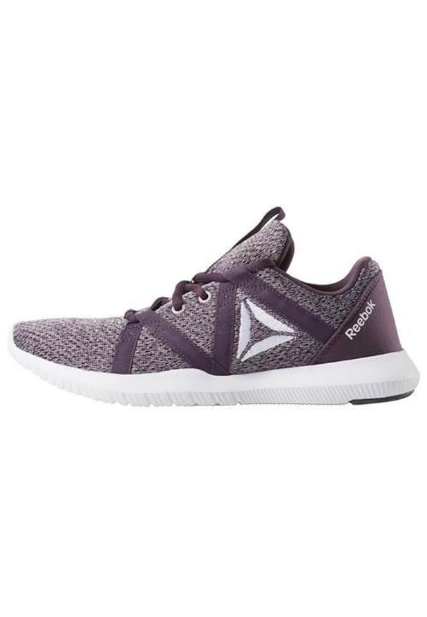 Buty treningowe damskie Reebok Reago Essentials. Zapięcie: sznurówki. Kolor: fioletowy. Materiał: guma, syntetyk, materiał. Szerokość cholewki: normalna