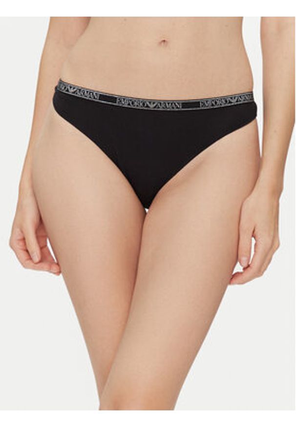 Emporio Armani Underwear Komplet fig EW000406 AF10889 MC005 Czarny. Kolor: czarny. Materiał: wiskoza