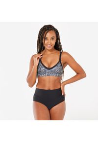 NABAIJI - Dół stroju pływackiego damski Nabaiji 100 Eva. Stan: podwyższony. Kolor: czarny #2