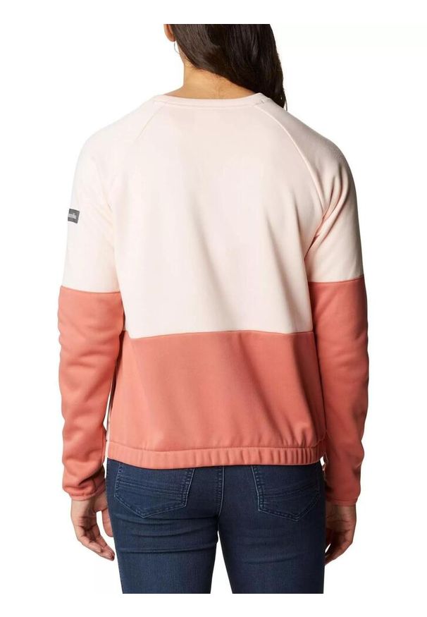 columbia - Bluza dresowa turystyczna damska Columbia Windgates Crew. Kolor: czerwony, wielokolorowy, różowy. Materiał: dresówka