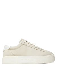 Tommy Jeans Sneakersy Tjw Flatform Sneaker EN0EN02819 Beżowy. Kolor: beżowy. Materiał: skóra #1