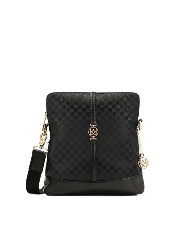 Kazar - Czarna listonoszka damska w miejskim stylu. Kolor: czarny. Materiał: skórzane. Styl: casual