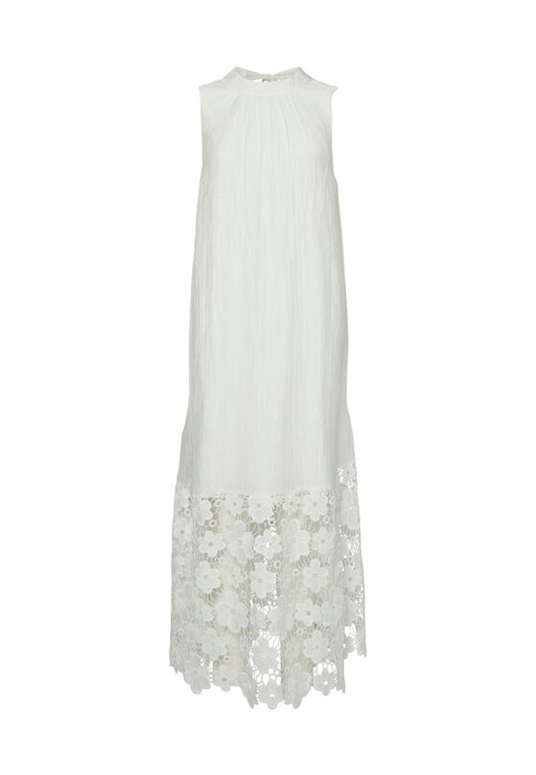 YAS Sukienka letnia Twigsy 26037703 Biały Relaxed Fit. Kolor: biały. Materiał: lyocell. Sezon: lato