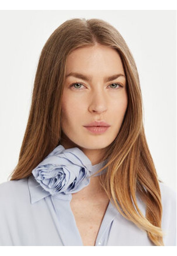 Marella Koszula Inaco 2513111161 Niebieski Regular Fit. Kolor: niebieski. Materiał: jedwab