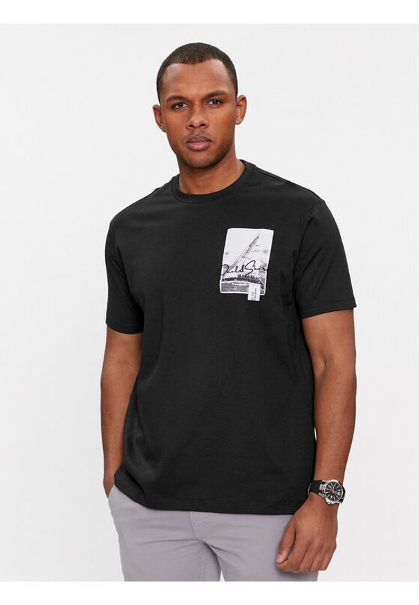 PAUL & SHARK - Paul&Shark T-Shirt 24411064 Czarny Regular Fit. Kolor: czarny. Materiał: bawełna