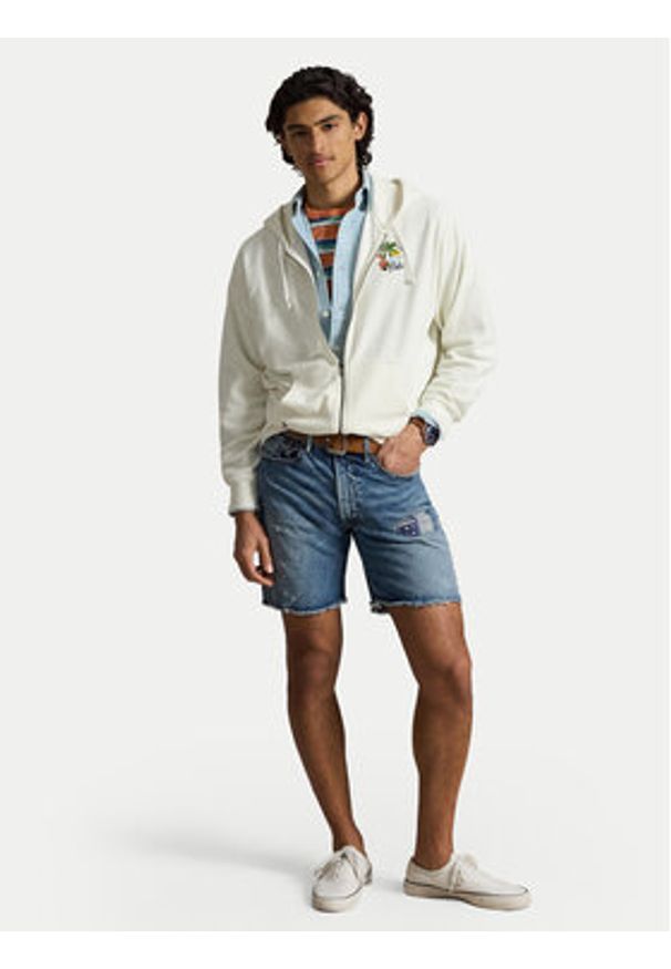 Polo Ralph Lauren Bluza 710B14590001 Kremowy Relaxed Fit. Typ kołnierza: polo. Kolor: kremowy. Materiał: bawełna