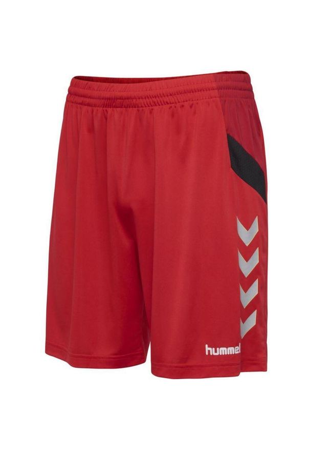 Hummel Tech Jr Red Sports Shorts Dzieci 140 - Oddychający i elastyczny. Okazja: na uczelnię. Kolor: czerwony. Styl: sportowy. Sport: joga i pilates